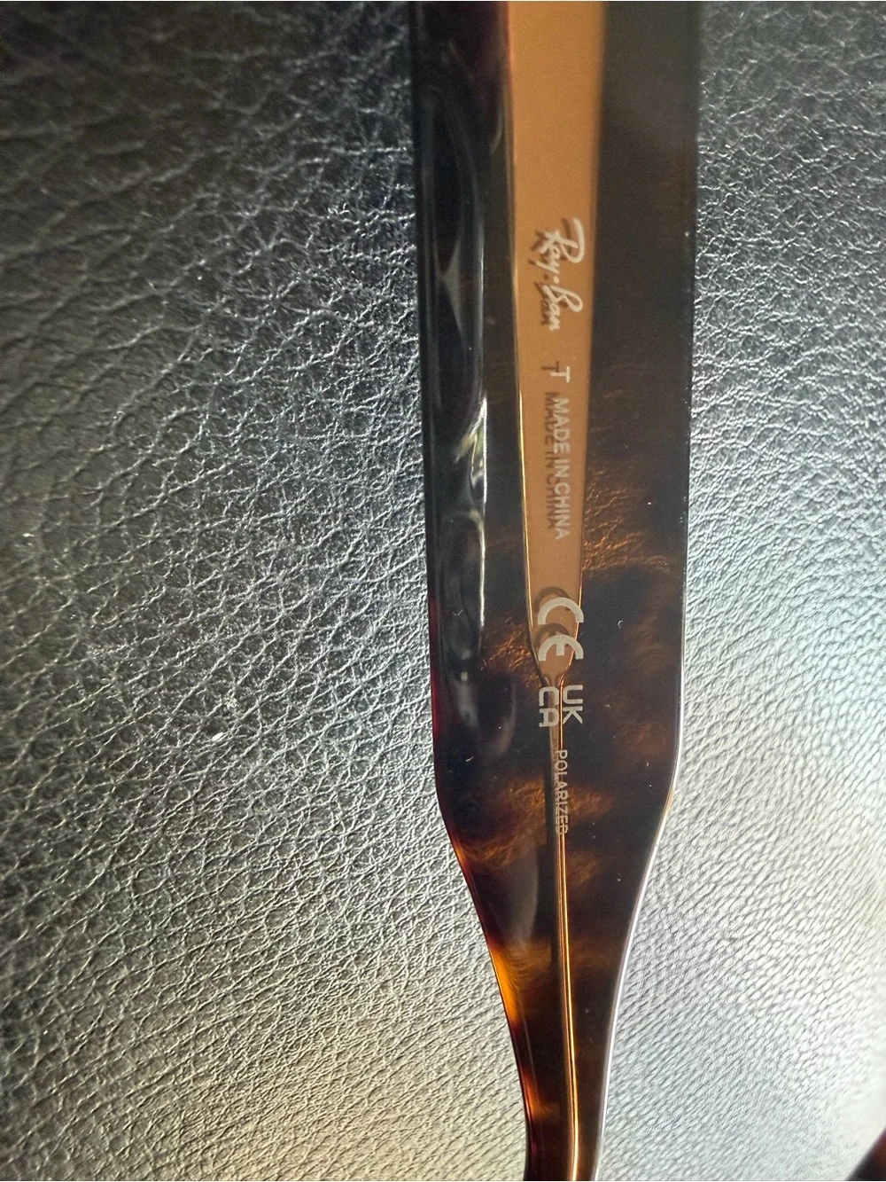 Ray-Ban Mega Hawkeye Tortoiseshell Sunglass Arms with Brown Hues